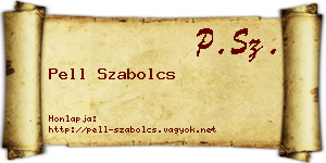 Pell Szabolcs névjegykártya